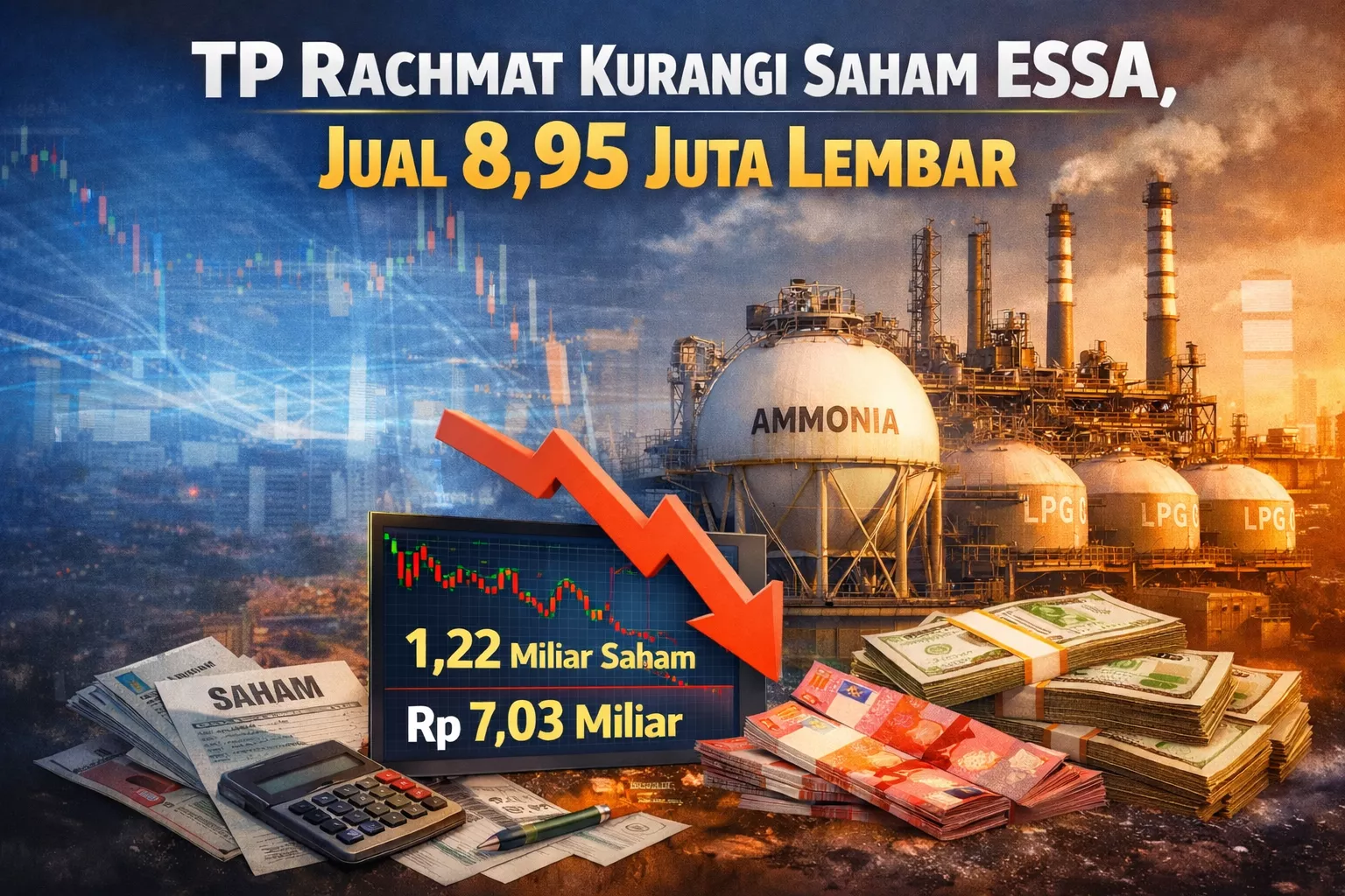 TP Rachmat Kurangi Kepemilikan Saham ESSA, Jual 8,95 Juta Lembar