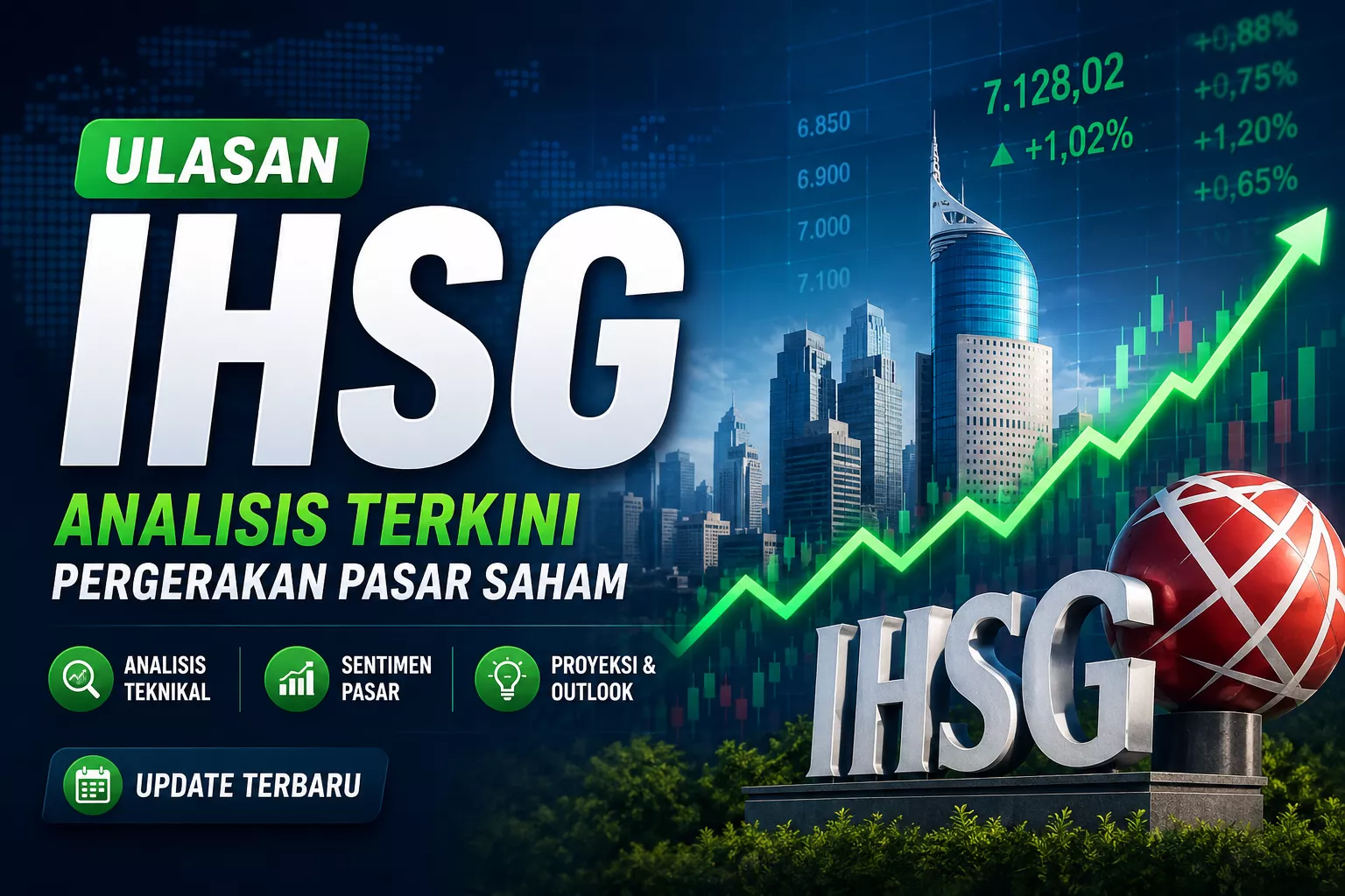 Pergerakan IHSG breakdown dari garis trendline namun berpotensi kembali masuk ke area 6.250